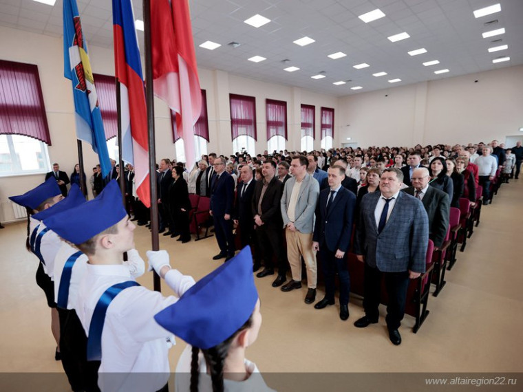 Открытие нового здания Повалихинской школы.